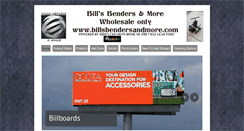 Desktop Screenshot of billsbendersandmore.com