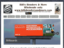 Tablet Screenshot of billsbendersandmore.com